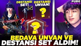 GİZLİ TAKTİK İLE BEDAVA DESTANSI ÜNVAN VE SET ALDIM!  ( HERKES ALABİLİCEK! ) - PUBG Mobile