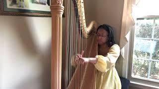 Golden Hour by JVKE - Harp Cover, Olivia Tilley