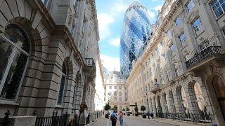 A Summer Afternoon Walk in London | Exploring The East and Central London Walk [4K HDR]