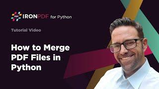 How to Merge PDF Files Using Python | IronPDF