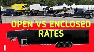 Who makes more open or enclosed hot shot car hauling, #carhauler, #hotshot, #rates