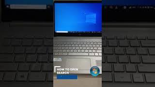 How to open search in windows 10?