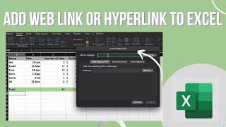 How to Add Web Link or Hyperlink to Excel