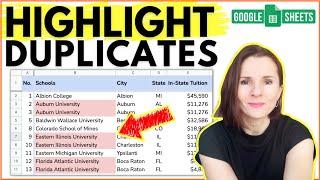 How to Highlight Duplicates in Google Sheets