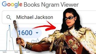 Michael Jackson in the 1600s | Google Ngram Viewer Meme