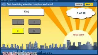 Missing Letter - VocabularySpellingCity Games