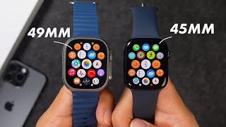 Apple Watch Series 9 vs Apple Watch Ultra 2 – Size Comparison on Wrist! 48mm vs 45mm