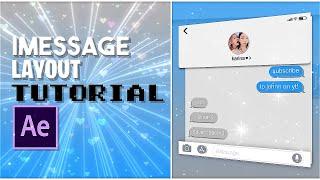 imessage ''layout'' after effects tutorial!