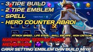 HOW TO SET THE MOST HEALTHY MIYA EMBLEM AND BUILD 2021 - MIYA EMBLEM THE MOST SICK | MIYA
