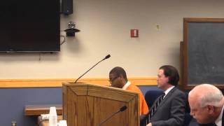 Joel Wilson speaks at his sentencing