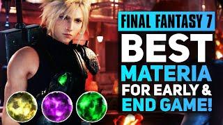 Final Fantasy 7 Remake: 10+ Best Materia For EARLY & END GAME You Need To Get (FF7R Best Items)