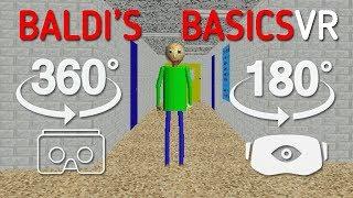  Baldi's Basics VR 180 Degree Widescreen Gameplay 