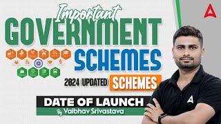 Important Government Schemes 2024 Updated Schemes by Vaibhav Srivastava