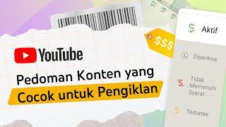 Pedoman Konten yang Cocok untuk Pengiklan & Ikon Monetisasi Kuning