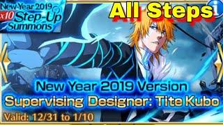 All Steps in New Year Step Ups 2019 - Bleach Brave Souls