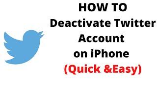 how deactivate twitter account on iphone