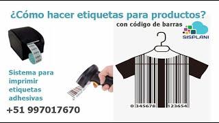 ¿Cómo etiquetar productos con código de barras?