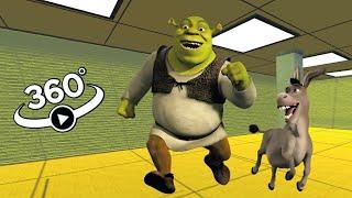 VR 360° SHREK And DONKEY 360° Found in Backrooms but it's 360 degree video