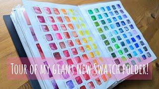 Giant Swatch Folder Tour! Watercolours, Coloured Pencils & More: Daniel Smith, Caran D'Ache, Ranger