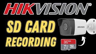 Hikvision SD Card Recording [ STEP by STEP ]