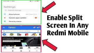 Enable Split Screen in Any Redmi Mobile | Xiaomi Redmi Mobile Dual Screen enable