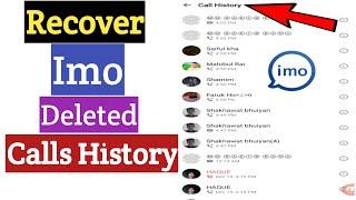 How To Recover Imo Deleted Calls History | Deleted Imo Call History Recovery