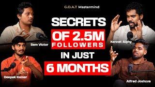 2.5 M+ Followers Secrets Revealed | How to grow on Social Media with 0 Followers to Millions