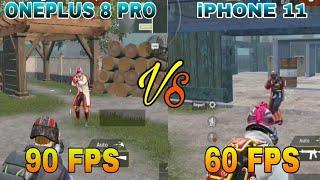 90fps vs 60fps | side by side comparison | Jiggle and close combat Test | iPhone 11 & OnePlus 8 pro