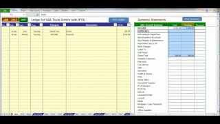 USA Trucker Bookkeeping Spreadsheet Software with IFTA Fuel Tax