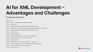 2. AI for XML Development – Advantages and Challenges - Octavian Nadolu