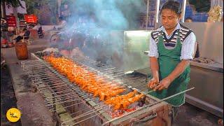 Famous Zaika Ka Train Size Biggest Griller Wala Tandoori Chicken Rs. 120 l Yamuna Nagar Street Food