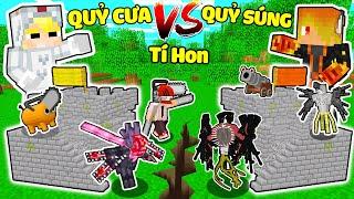 TÔ GÀ THỬ THÁCH 24H ĐẠI CHIẾN LÂU ĐÀI QUỶ CƯA VÀ QUỶ SÚNG TÍ HON TRONG MINECRAFT*CHAINSAWMAN VS SÚNG