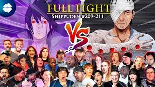 SASUKE vs DANZO 30 People React [Full Fight]   Shippuden 209-211 [ナルト 疾風伝] [海外の反応]