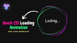 Quick CSS Loading Animation | Html CSS Animation Effects