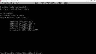 Change DHCP to Static IP Address Debian