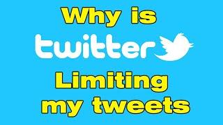 Why is Twitter limiting my tweets? you are over the daily limit for sending tweets