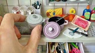 RE-MENT Mini Kitchen - Beef Rice Bowl | Dollhouse Toy Food Miniature Cooking ASMR