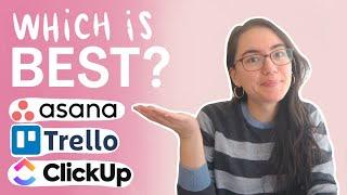 Clickup vs. Asana vs. Trello // best project management tool for you