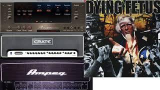Perfect solidstate guitar VST - Flextron DC14 - Crate Flexwave/Ampeg VH140c - Dying Fetus cover