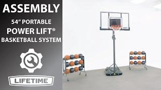 Lifetime 54" Portable Power Lift® Basketball System | Lifetime Assembly Video