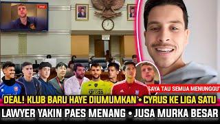  KABAR BAIK! 'YESS' Paes Siap Dimenangkan~Malam2 Klub Baru Thom Haye Diumumkan~Cyrus Main Di Liga 1