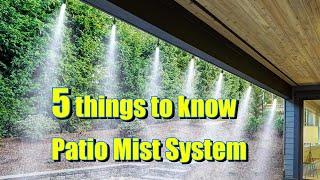 5 things to know Mist System vs Newair Mist FAN How to COOL OFF a Patio or a during Scorching summer