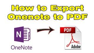 How to Export Onenote to PDF (Convert & Save Onenote as PDF)