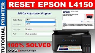 CARA RESET EPSON L4150 100% BERHASIL