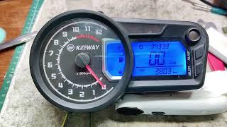 Keeway RKV 200 Instrument cluster / Speedometer / Meter  - Power up