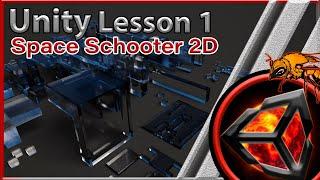 Unity 2d & Unity 3d. Space shooter 2D game on unity. How to make a game. Lesson 1 - Draw sprite