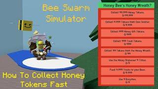 Bee Swarm Simulator: How To Collect Honey Tokens Fast For Honey Bee's Quest | Beesmas Part 2