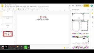 How to add a border - Google Slides