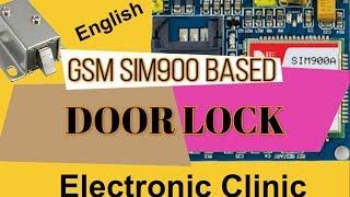 wireless electronic lock for homes using gsm sim900 and Arduino ( sms controlled electronic lock)