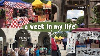 uni vlog | iium book fest, citra traditional event, foodtrucks